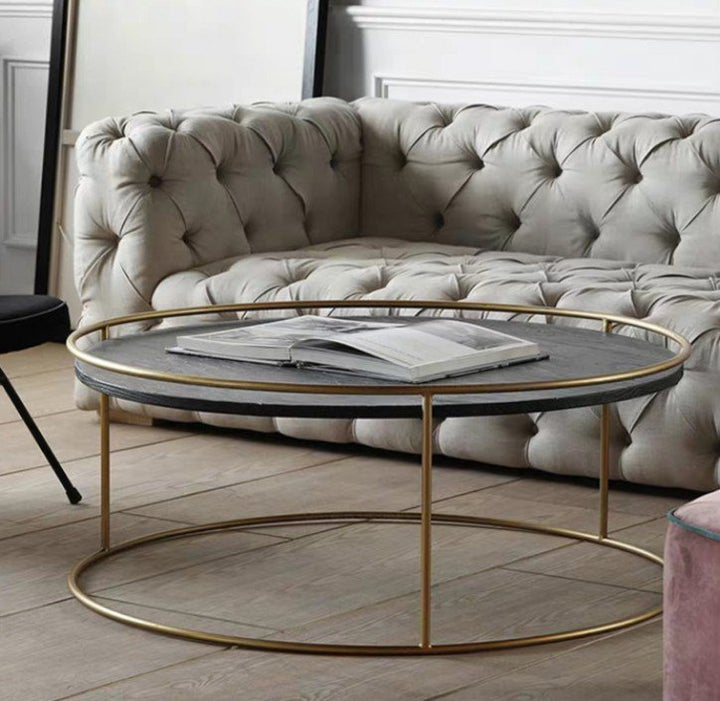 CORDELIA Modern Round Marble Coffee Table