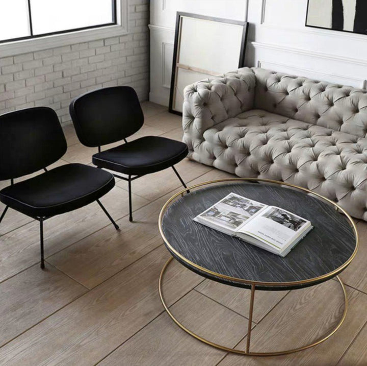 CORDELIA Modern Round Marble Coffee Table