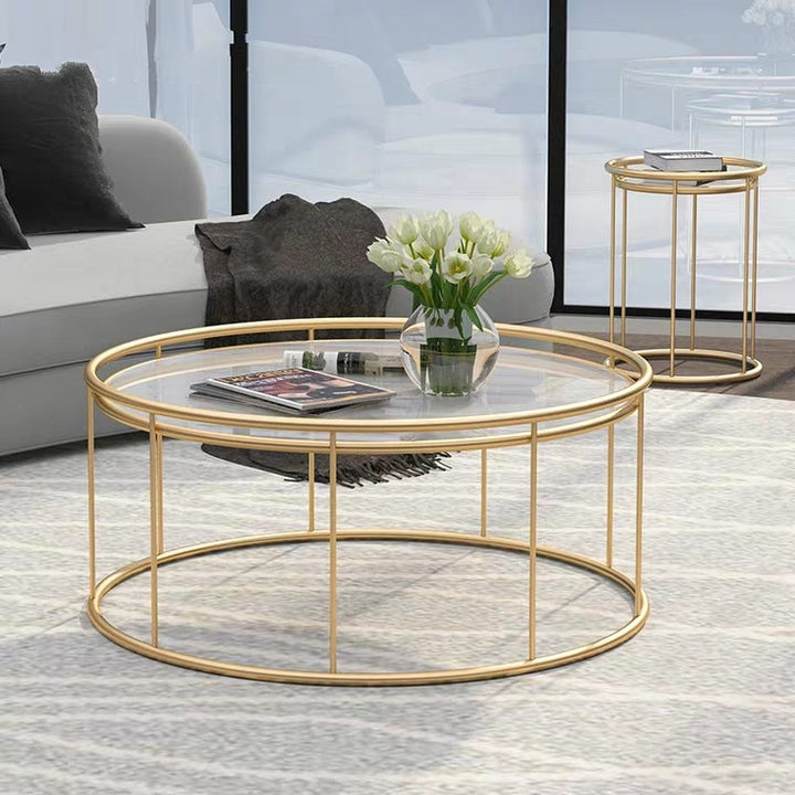 CORDELIA Modern Round Marble Coffee Table