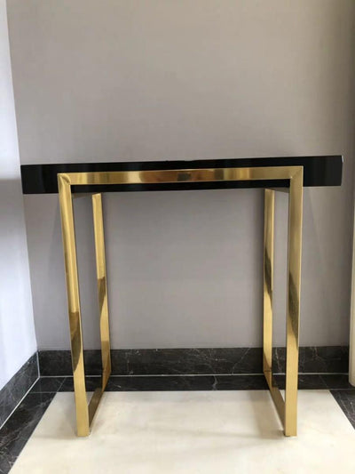 COSMO Modern Chrome Gold Hallway Console