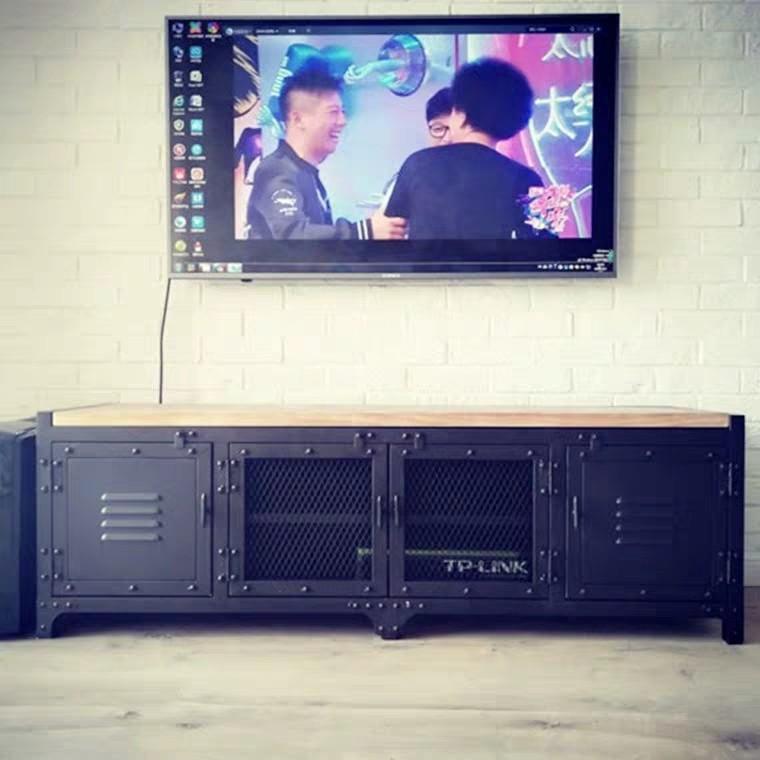 CULLEN Modern Industrial Metal TV Cabinet