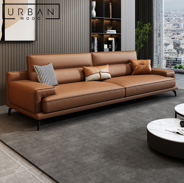 DEBEER Modern Leather Sofa