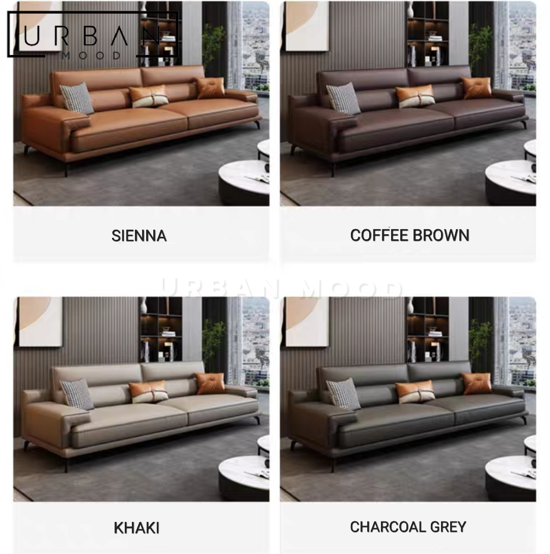 DEBEER Modern Leather Sofa