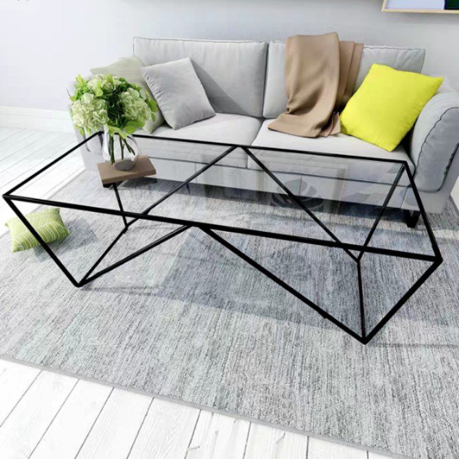 DELTA Minimalist Glass Coffee Table