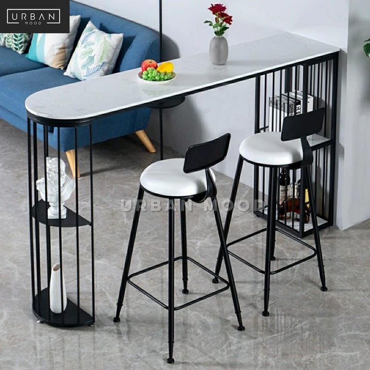 ELYSE Modern Marble Bar Table