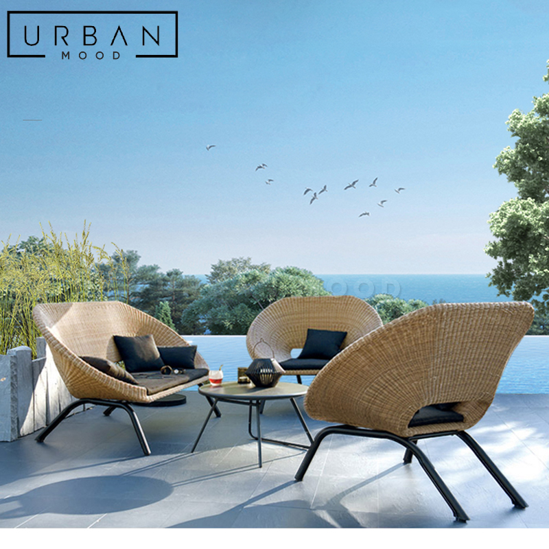 ENTHRAL Modern Rattan Outdoor Sofa