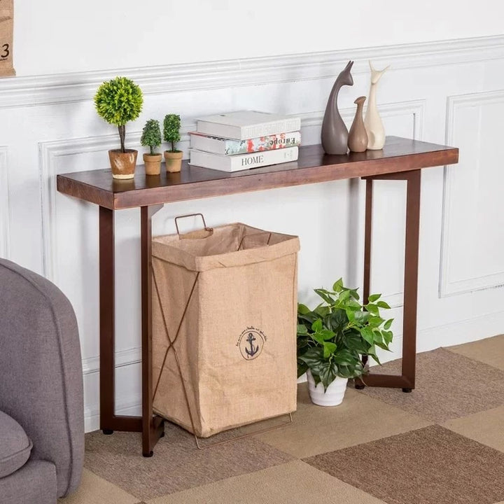 FABIUS Rustic Solid Wood Hallway Console