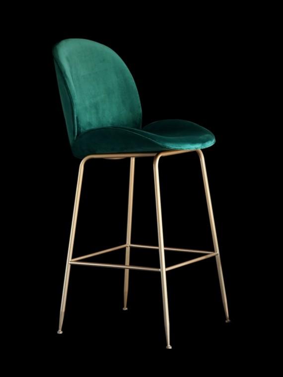 FELICE Velvet Beetle Bar Stool