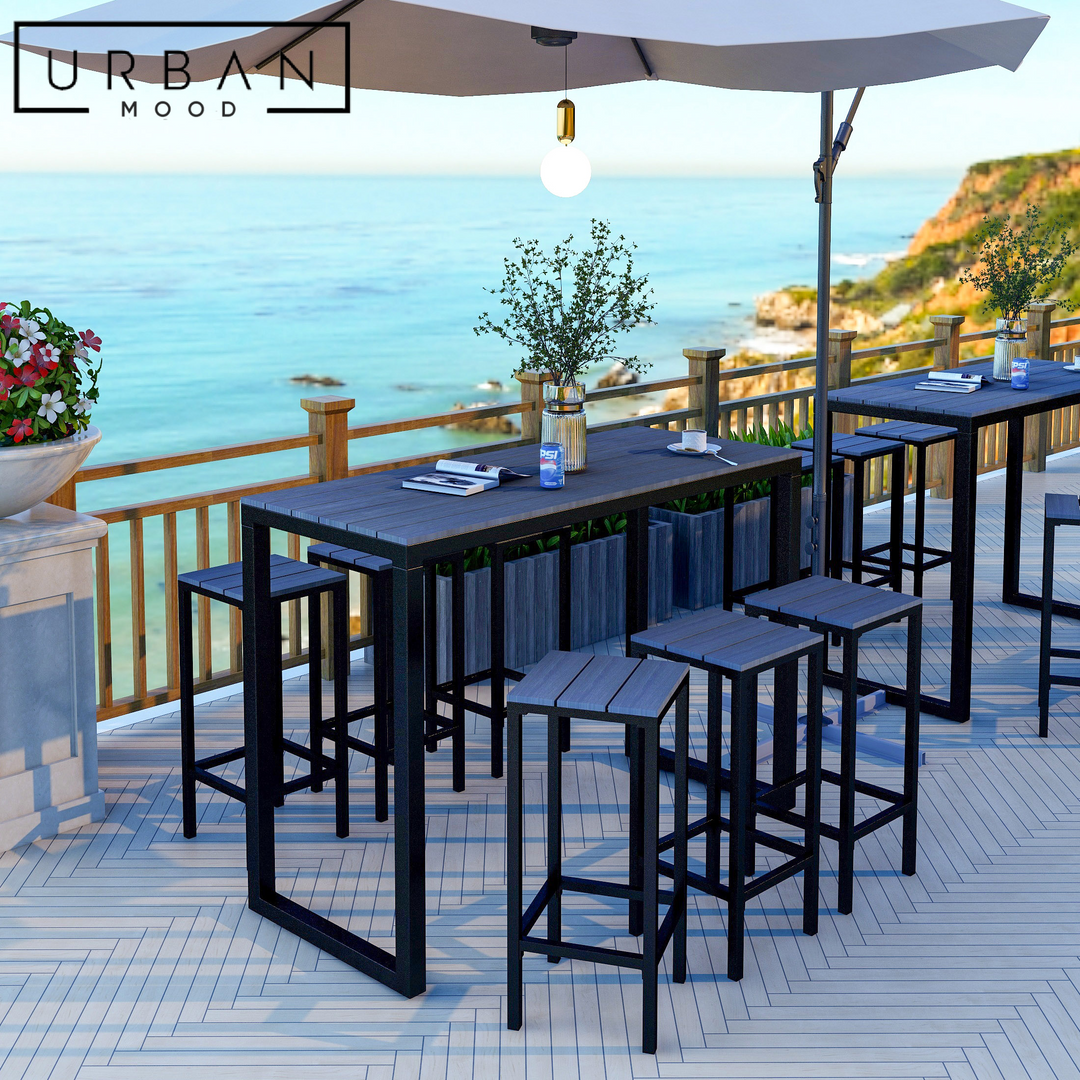 FOLIAGE Modern Outdoor Bar Table & Chairs