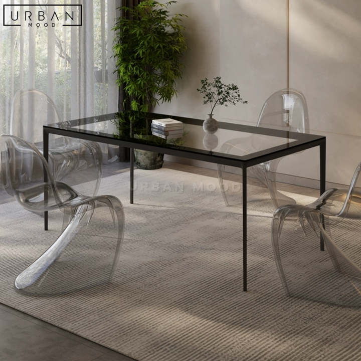 GLASER Modern Glass Dining Table