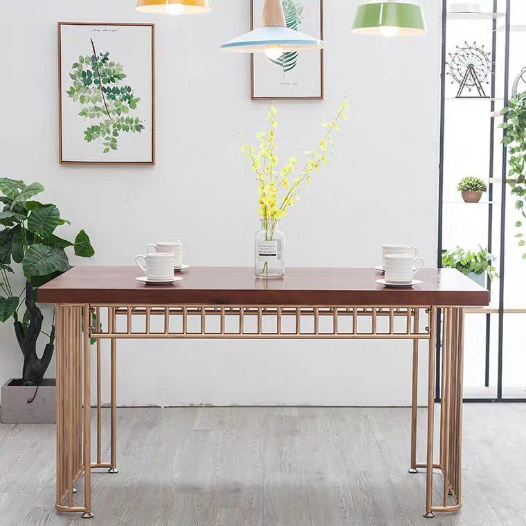 HERON Contemporary Golden Grills Dining Table