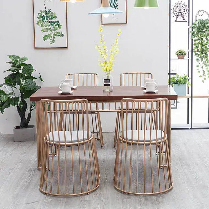 HERON Contemporary Golden Grills Dining Table