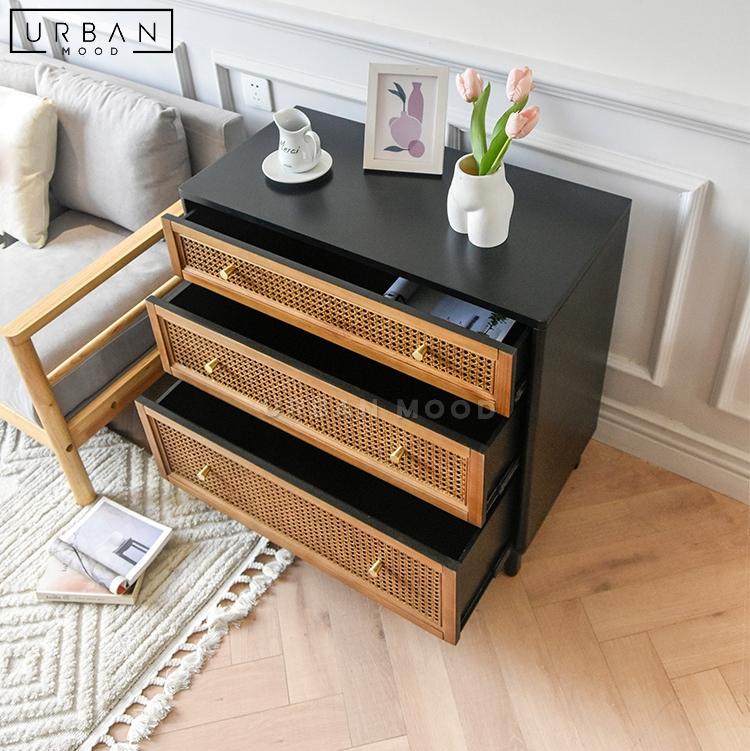 HUTTEN Vintage Rattan Chest of Drawers – Urban Mood HUTTEN Vintage Rattan Chest of Drawers – Urban Mood