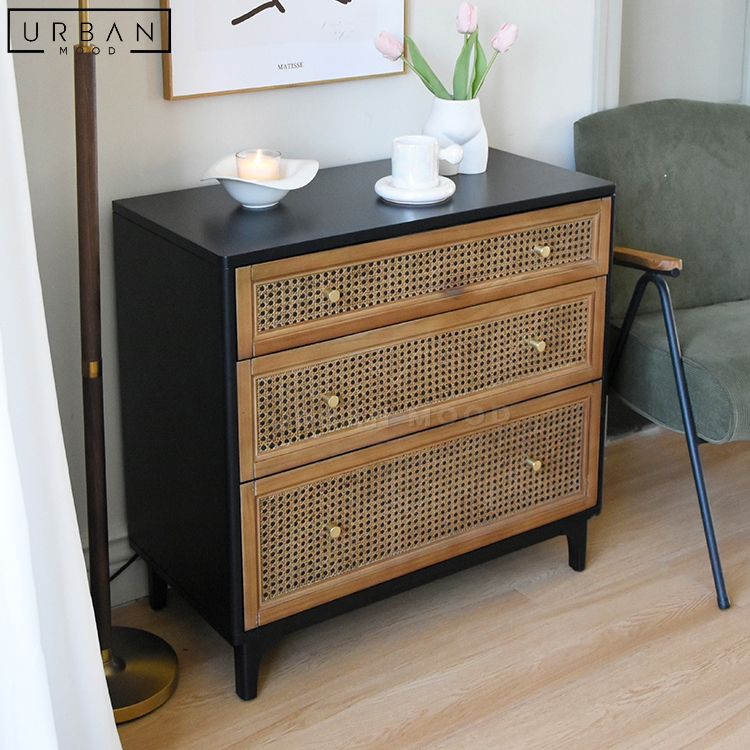 HUTTEN Vintage Rattan Chest of Drawers – Urban Mood HUTTEN Vintage Rattan Chest of Drawers – Urban Mood
