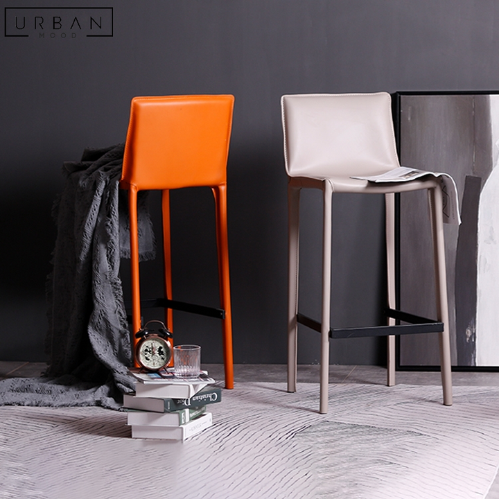 HYPE Modern Leather Bar Stool