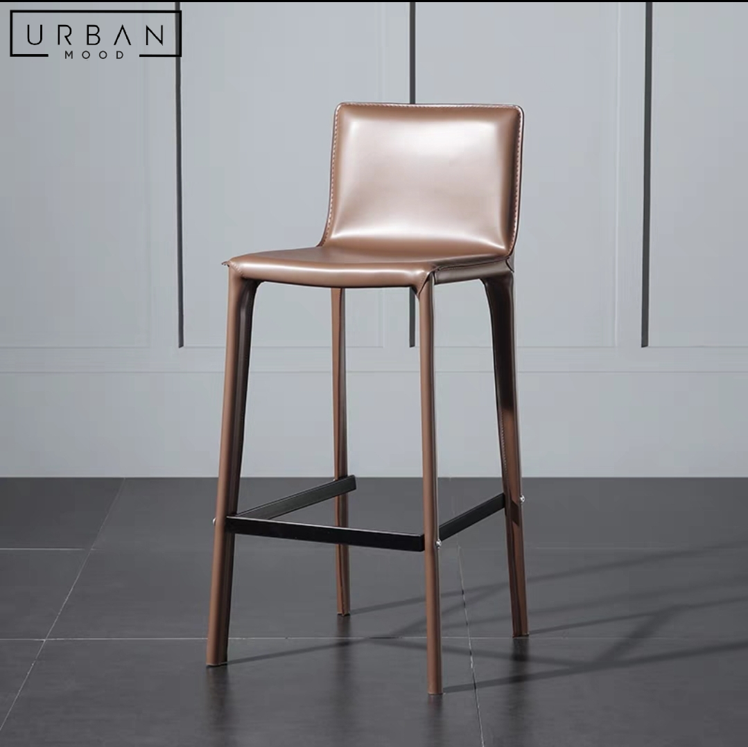 HYPE Modern Leather Bar Stool