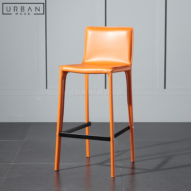 HYPE Modern Leather Bar Stool