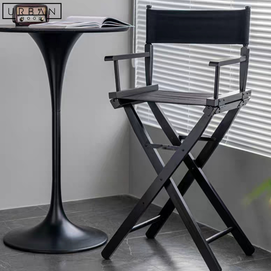 ICONO Modern Solid Wood Bar Stool