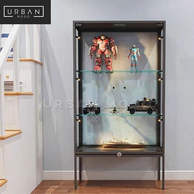 IRIDIUM Modern Glass Display Cabinet