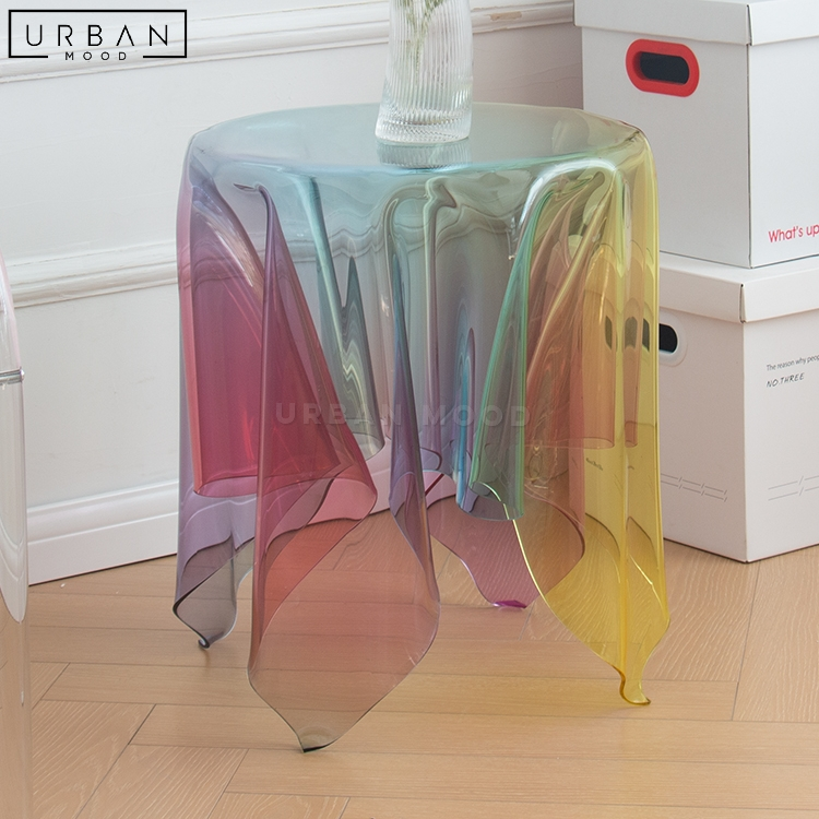 IRISE Modern Transparent Side Table – Urban Mood