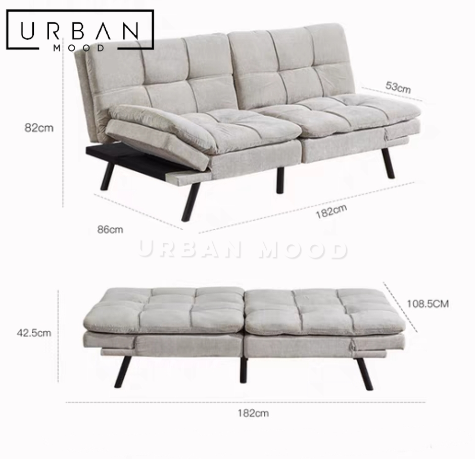 JOSHUA Modern Velvet Sofa Bed