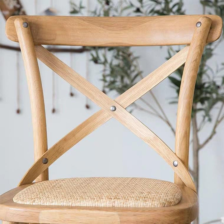 KITH Rustic Solid Wood Bar Stool