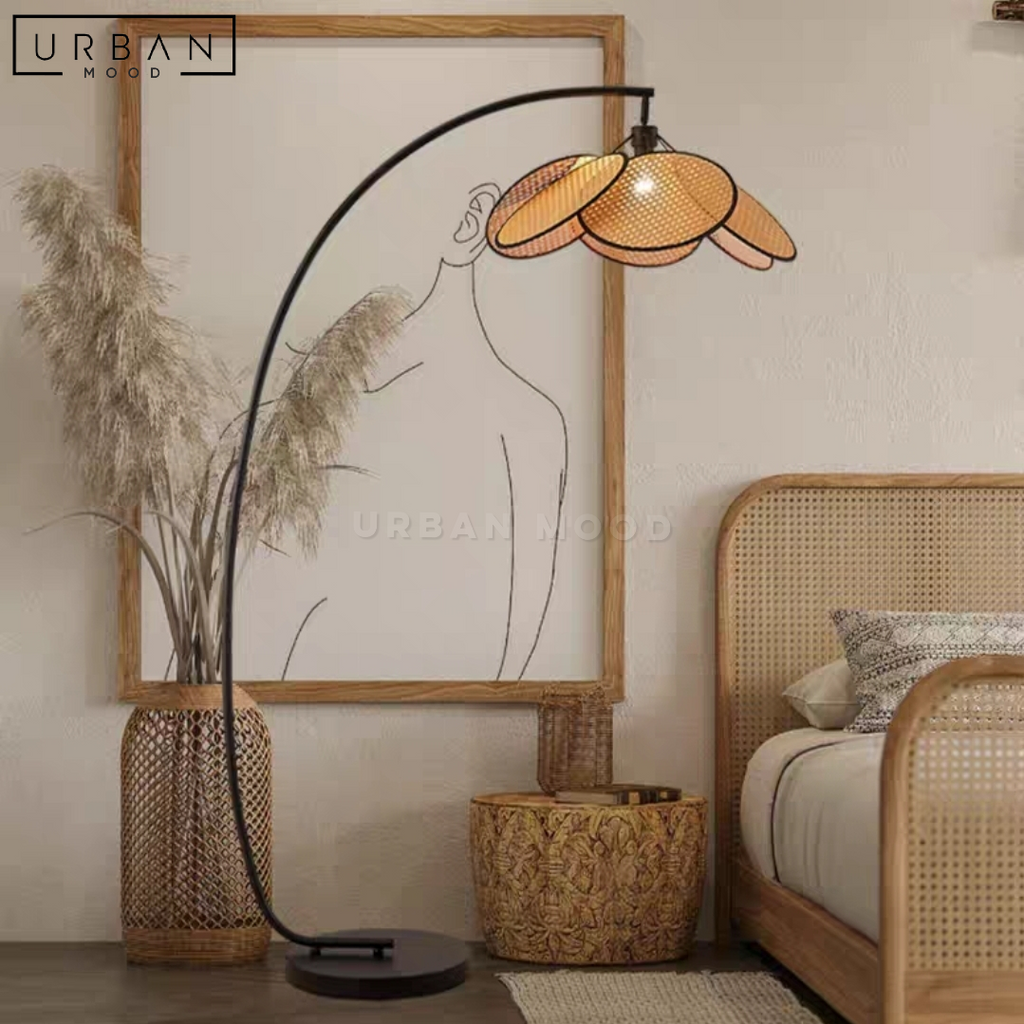 Nood floor deals lamp