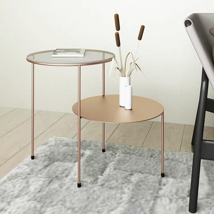 LEIGH Minimalist Wireframe Accent Side Table