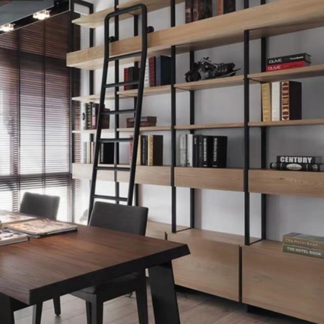 LOFI Modern Industrial Solid Wood Bookshelf