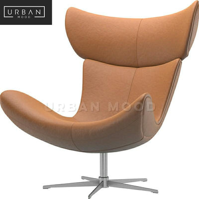 LOUISE Designer Leather Lounge Chair
