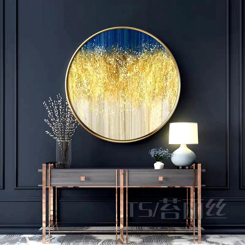 MARIN Gold Dust Round Wall Art