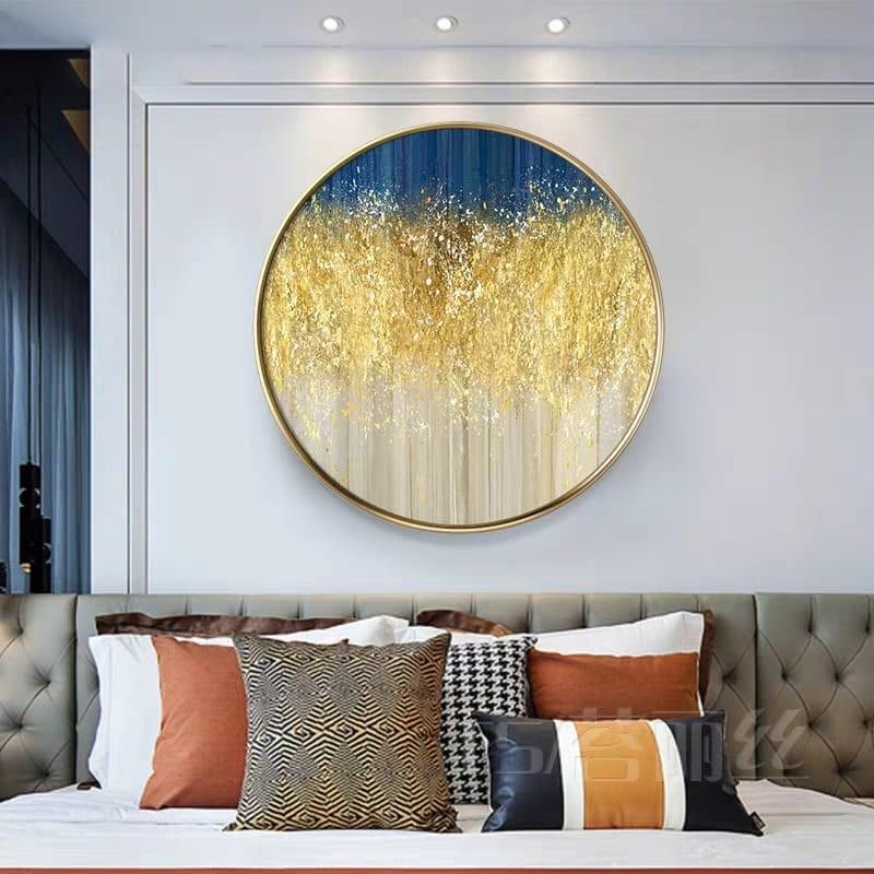 MARIN Gold Dust Round Wall Art