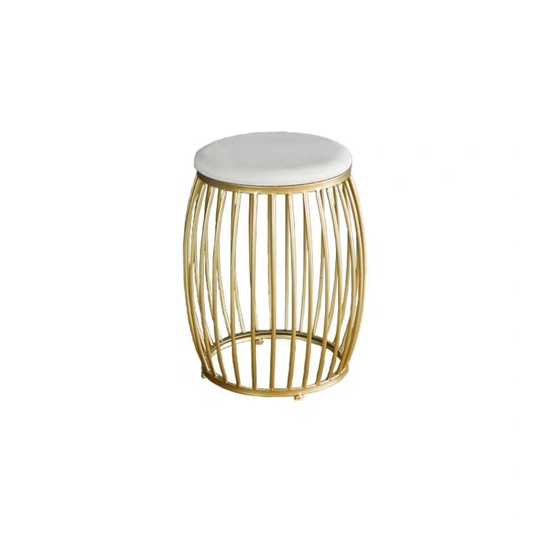 NICOLE Gold Accent Dining Stool
