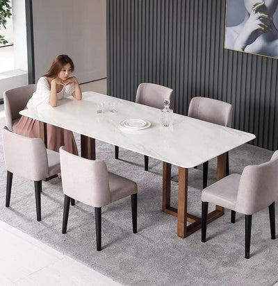 NOVAC Modern Marble Dining Table
