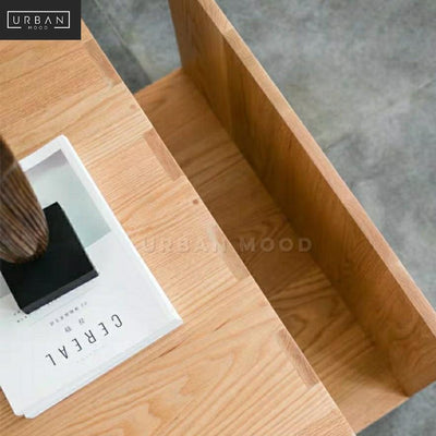 PEAK Japanese Solid Wood Coffee Table