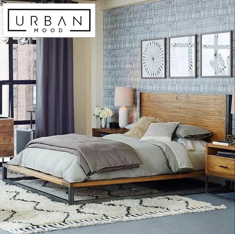 QUENTIN Modern Industrial Bed Frame