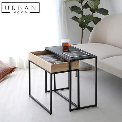 RICARDO Minimalist Solid Wood Side Table