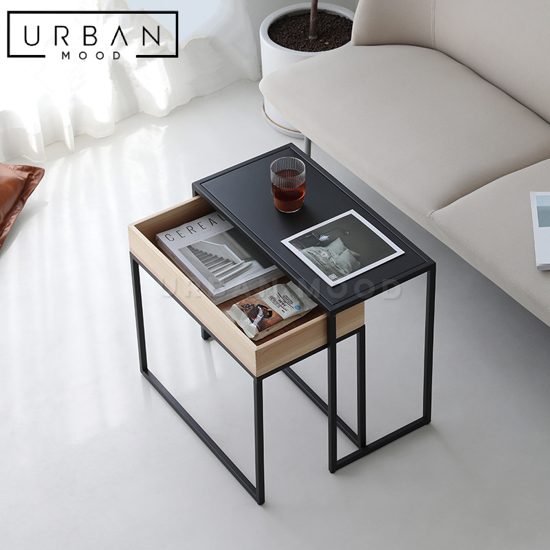 RICARDO Minimalist Solid Wood Side Table