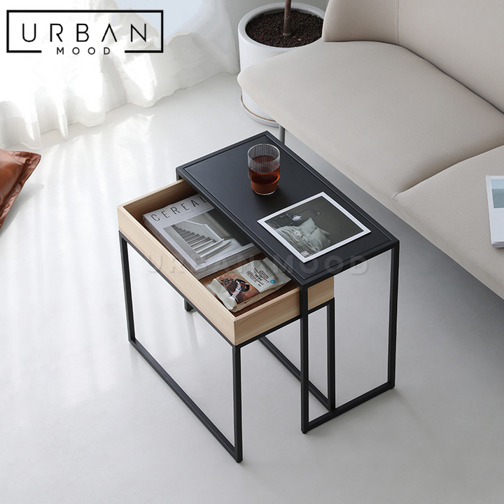 RICARDO Minimalist Solid Wood Side Table