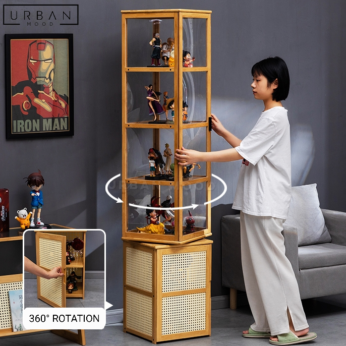 RODYK Modern Rotating Display Cabinet