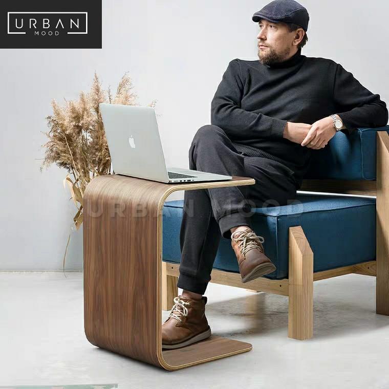 SENATE Minimalist Walnut Side Table