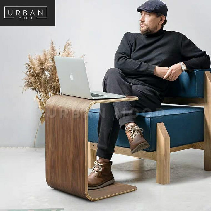 SENATE Minimalist Walnut Side Table