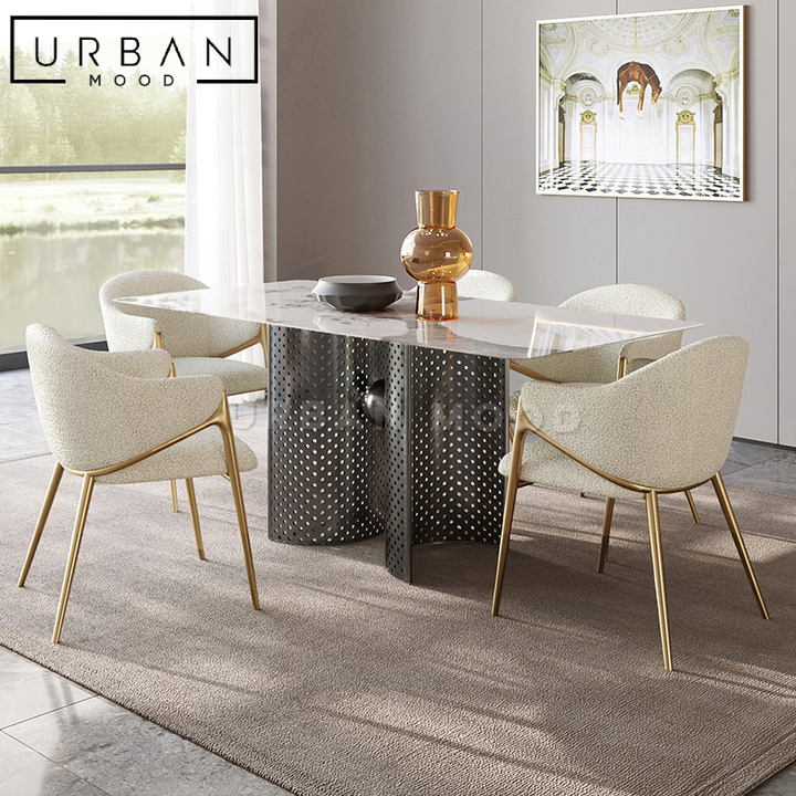 SNOWDON Modern Boucle Dining Chair