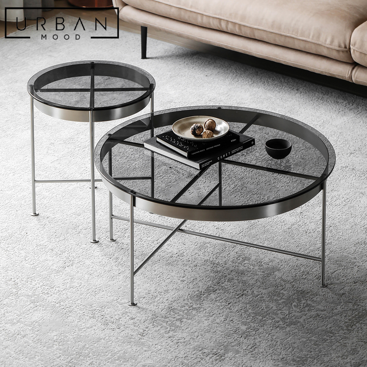 STEVIE Minimalist Glass Coffee Table