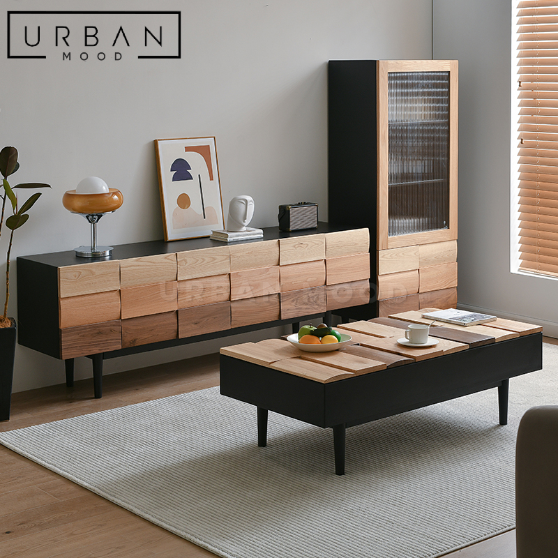 SUNSET Contemporary Solid Wood Sideboard