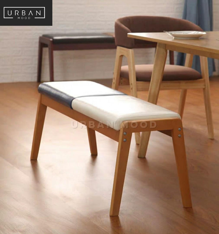 TANNY Scandinavian Solid Wood Dining Bench