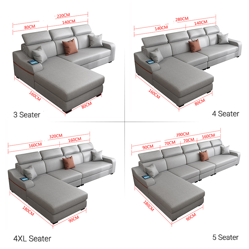 WADE Modern Faux Leather Sofa
