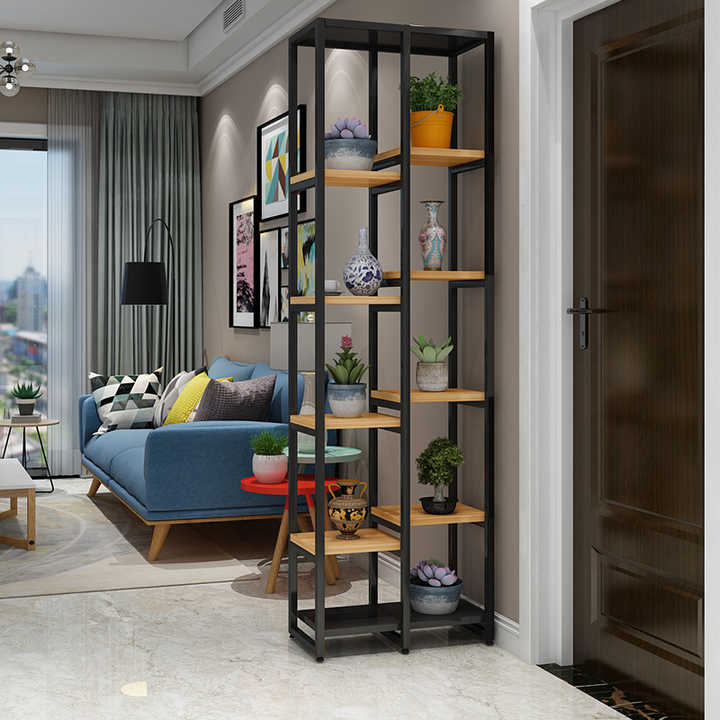 DAVINA Tall Modern Industrial Display Shelf