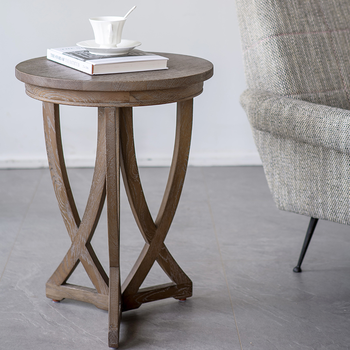SHELFORD Modern Solid Wood Side Table