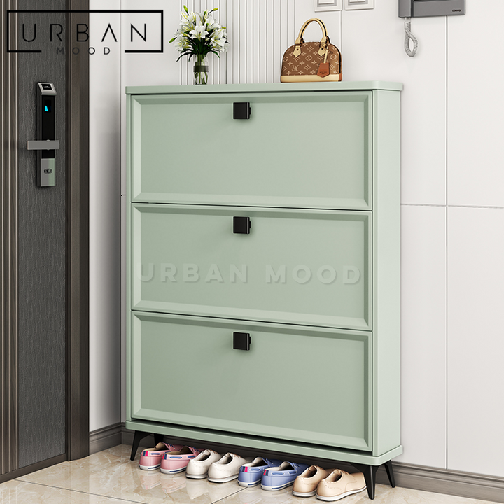 TIPPEN Modern Ultra Slim Shoe Cabinet